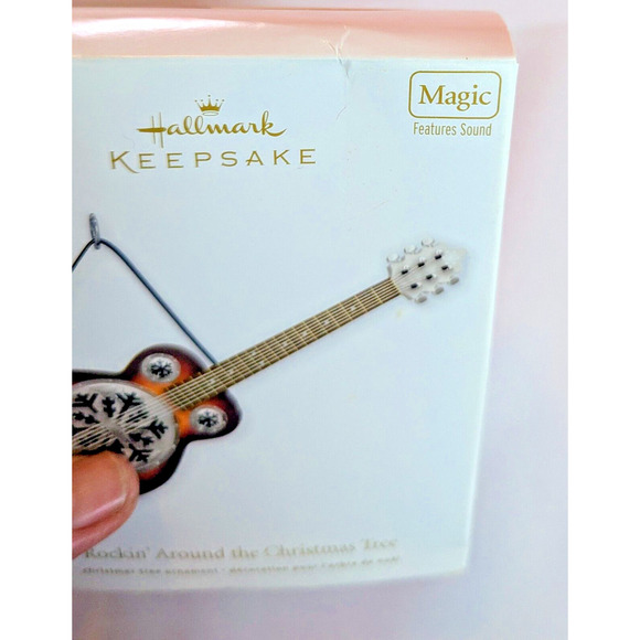 Rockin’ Around The Christmas Tree Guitar 2011 Hallmark Keepsake Magic Ornament - Picture 6 of 10